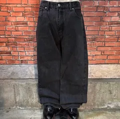 USA古着 Levi's 505 ブラックデニムパンツ ワイド ストレート