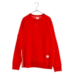 BEDWIN & THE HEARTBREAKERS (ベドウィンアンドザハートブレーカーズ) クルーネック サイドジップ付き スウェットトレーナー レッドのサムネイル