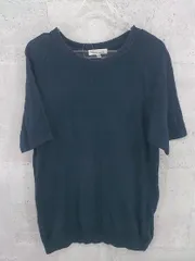 ◇ BEAUTY&YOUTH UNITED ARROWS 薄手 コットン ニット 半袖 セーター サイズM ネイビー メンズ 【中古】 【1002800927432】のサムネイル
