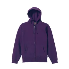 ☆ 062.パープル ☆ XLサイズ ☆ United Athle フルジップ パーカ 裏起毛 5620-01 ユナイテッドアスレ パーカー スウェット トレーナー フルジップ 裏起毛 メンズ レディース 10.0oz 10.0オンス United Athle