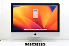 【美品】iMac27 Retina5K 2017 3.4GHz/16GB/1TB