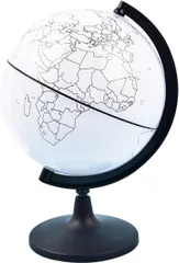 NOELAMOUR 地球儀 白地図 14cm 白地図地球儀 ミニ地球儀 学習 子供用 書き込み可能 寄せ書き(ホワイト)のサムネイル