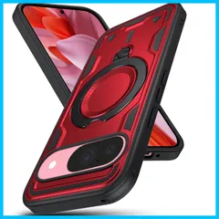 【人気商品】ストラップホール付き 指紋防止 ワイヤレス充電対応 黄ばみなし 車載ホルダー対応 レンズ保護 薄型 レンズ保護 滑り止め PC+TPUバンパー カバーケース 擦り傷防止 スタンド機能 耐久 耐衝撃 スマホケース リング付き ケース ピクセル9 用