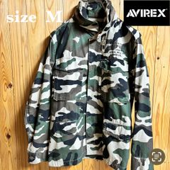 【古着】AVIREX(アヴィレックス)ミリタリージャケット M 迷彩 フィールドジャケット M65 カモフラ パーカー収納
