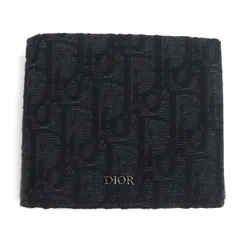 ★ta様専用ページ★極美品▼DIOR ディオールオム 2OBBC027YSE ロゴ金具 オブリーク ジャガード キャンバス コインケース付き レザーウォレット/2つ折り財布 黒のサムネイル