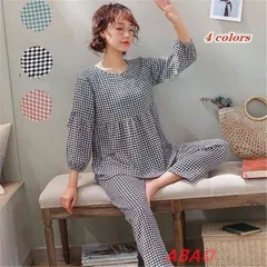 【新商品が大人気です！】パジャマ レディース ルームウェア 上下セット シャツパジャマ 女性用 七分袖 丸首 綿のパジャマ 前開き 長袖 ダブルガーゼ 春夏秋向き素材 入院