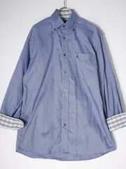 BURBERRY LONDONバーバリーロンドン 裏チェック使い ホースマーク刺繍ボタンダウンシャツ【S】【MSHA70946】