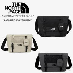 【全新品】[ザノースフェイス] THE NORTH FACE ショルダーバッグ SUPER MESSENGER BAG L スーパー メッセンジャー バッグ クロスバッグ A4収納 ロゴ カジュアル ストリート WHITELABEL 男女共用