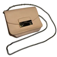 C399 FURLA フルラ メトロポリス レザー バッグ ショルダー ポーチ ピンク レディース