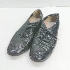 ◇ ODETTE E ODILE オデットエオディール つま先部分デザインホールあり ローファー サイズ23.5 ブラック レディース E  【1408060063291】
