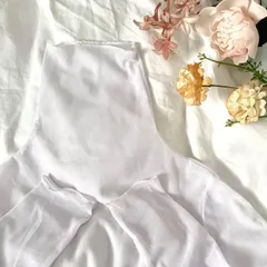 新品 シアー　タートルカットソー　タートルネック　L　白　シアータートル　韓国