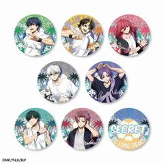 【新品未開封】 ブルーロック ×文房具カフェ シーサイドモチーフ 缶バッジ ランダム販売 全８種セット