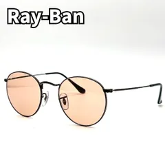 【木村拓哉着用モデル✨】　Ray-Ban レイバン　サングラス  イタリア製 トレンド ライトカラーレンズ ラウンド 男女兼用 RB3447 002/4B 　ブラック×ピンク