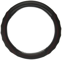 ボンフォーム(BONFORM) ハンドルカバー ツーリング 軽/普通車 ステアリングカバー S:36.5~37.9cm ブラック 6881-01BK