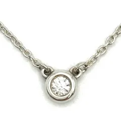 ティファニー Tiffany&Co. バイザヤード ネックレス ダイヤモンド SV925 1.6g シルバー レディース【中古】