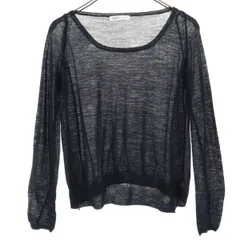 シーバイクロエ 長袖 アルパカブレンド シアー セーター USA 2 ブラック SEE BY CHLOE ニット レディース 古着 【240305】