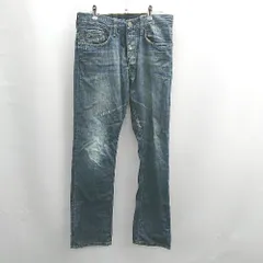 ◇ Θ G-STAR RAW ジースターロー ダメージ デニムパンツ サイズ32 ブルー系 レディース E  【1501230040389】