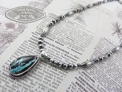 インディアンジュエリー ネックレス ナバホ シルバー925 ターコイズ ハンドメイド ペンダント, INCA