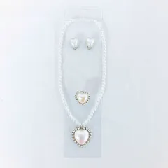 ☆ ホワイト ☆ minacute キッズ アクセサリー minacute ミナキュート アクセサリー キッズ ネックレス リング イヤリング 子供用 小物 キラキラ カラフル 学芸会 発表会 子供 こども 子ども 女の子 かわいい