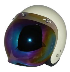 新品！ ZK-300 スモールジェット 内装着脱式で外して洗える【アイボリーホワイト】+レインボーバブル（劣化防止UVカット＆ハードコート加工済） SG公認 PSC認可 全排気量対応 盗難防止金属ホルダー フリーサイズ(57～60㎝)