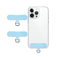 [Marcea] ストラップホルダー スマホ ストラップホール ファブリックパッチ ネックストラップ 外付け 落下防止 首掛け 斜めがけ 肩掛け 首かけ ショルダー 肩かけ 携帯ストラップ iphone android スマホアクセサリ薄型 一体成形 着脱簡単