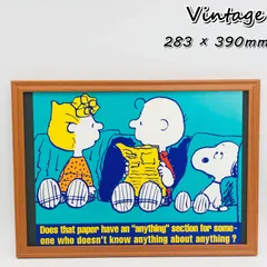 ビンテージ　カレンダー　BOOK ポスター　ピーナッツ『 サリーとチャーリー・スヌーピー 』 1996's　額付　オリジナル アメリカ 　ヴィンテージ　　 ( AZ2193 )