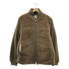 VINTAGE / ヴィンテージ古着 | 1950s ヴィンテージ SEDGE FIELD BLUE BELL ベロア切替 ニットジャケット 中綿キルティング | 42 | ブラウン | メンズ