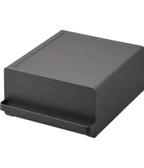 山崎実業(Yamazaki) 【 完成品 】 引き出し付き キッチン 家電下ラック ブラック 約W22.2×D27.5×H11.5cm(取っ手含む) タワー tower スライド棚 小物収納 紅茶パック収納 2019