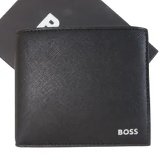 【新品未使用】Hugo Boss レザーウォレット ネイビー 長財布 タグあり 7669202950-15-3.jpg
