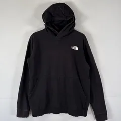 古着 ザ・ノースフェイス THE NORTH FACE パーカー スウェット カモフラ柄 ロゴプリント アウトドア XL  ブラック ボーイズ