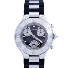カルティエ Cartier クロノスカフ W10125U2   クォーツ 腕時計 メンズ・ユニセックス 黒