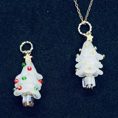 クリスマスツリー型　ペンダントトップ【1個選択】