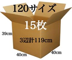 新品 段ボール ダンボール 引越し 120サイズ 15枚 3辺合計119cm
