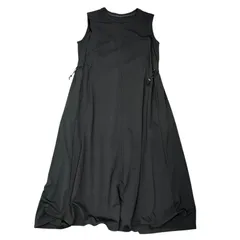 An Lic Au Blue! ノースリーブ ワンピース ブラック 9号 Mサイズ レディース フレア AN LIC AU BLUE ロングワンピース