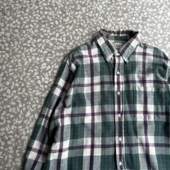 L.L.Bean / 90's usa製 check ls shirt【80年代usa製】L.L.Beanブロックチェック長袖シャツ古着アメカジL エルエルビーン　バッファロー　FJマルチカラー　ネルシャツ