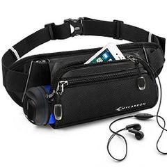 旅行 ウエストバッグ 登山 ウエストポーチ ランニングバッグ ウォーキングバッグ ヒップバッグ ジョギングポーチ ナイロン生地 遠足 ペットボトル】防滴 アウトドア 改良型【第二世代 サイクリング ポーチ レジャー等活用 ランニング レディース･メンズ兼用 M