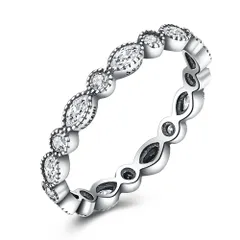 【人気商品】指輪 925 silver ジルコニア 花輪 シルバー 15 おしゃれ リング レディース 人気 ブランド ジュエリー Rockyu