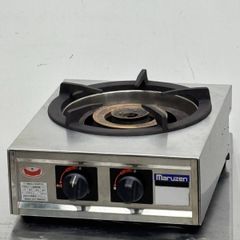 卓上1口ガスコンロ M-211C ガステーブルコンロ 親子 都市ガス W350×D420×H160mm 中古 業務用コンロ
