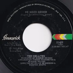 Chi-Lites We Need Order / Living In The Footsteps Of Another Man Brunswick US 55489 210196 SOUL ソウル レコード 7インチ 45