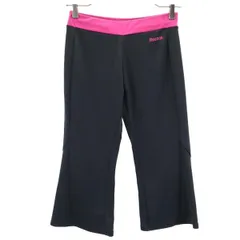 リーボック スポーツ トレーニング ハーフパンツ S ブラック系 Reebok ロゴ レディース 【中古】  【230428】