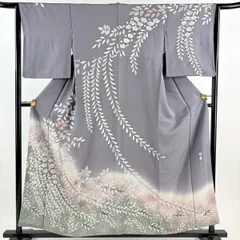 HＲ辻が花　正絹訪問着付下げ オフホワイト　一つ紋 HR辻が花 正絹訪問着付下げ オフホワイト 一つ紋 付け下げ訪問