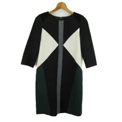 アイシービー ワンピース トップス 長袖 チュニック ウール レディース 7サイズ 緑×黒 iCB 【中古】