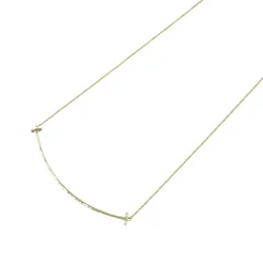 ティファニー TIFFANY＆CO ネックレス Tスマイル ラージ ネックレス 首回り40.5/45.5cm K18（イエローゴールド） Tスマイル ラージ ネックレス レディース Used A