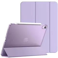 【数量限定】10.9インチ専用iPad 2022 Air5 Air Air 5 iPad iPad 保護ケース (2024) ウェイクアップ/オートスリープ機能付き M2 インチ スマートカバー 11 (ライトパープル) JEDirect