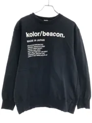 kolor BEACON カラー ビーコン 21SS ロゴプリントスウェットトレーナー ブラック 2 21SBM-T05232のサムネイル
