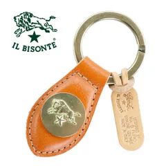 イルビゾンテ キーリング IL BISONTE EY HOLDER & KEY CASE キーホルダー キーケース SKH017 PV0005 CA101B CARAMEL ヤケヌメ キャメル ライトブラウン