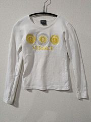 VERSACE jeans couture レディース 長袖Tシャツ ロゴ 刺繍