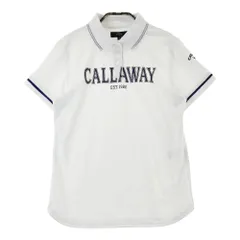 サイズ：M CALLAWAY キャロウェイ 2023年モデル 半袖ポロシャツ  ホワイト系 [240101350350]# ゴルフウェア レディース ストスト