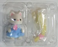 エポック社 シルバニアファミリー 赤ちゃんコレクション 赤ちゃんおしゃれヘアシリーズ シルクネコの赤ちゃんとあみおろしポニーテールウィッグ