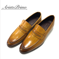AristoPrimo（アリストプリモ） | ビジネスシューズ | ローファー | イタリア製 | 本革 | A45 Brown 42